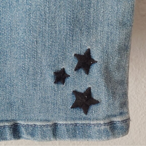 Renuar Classic Straight Leg Cropped Jean w Embroidered Stars Sz 4 - Picture 3 of 6